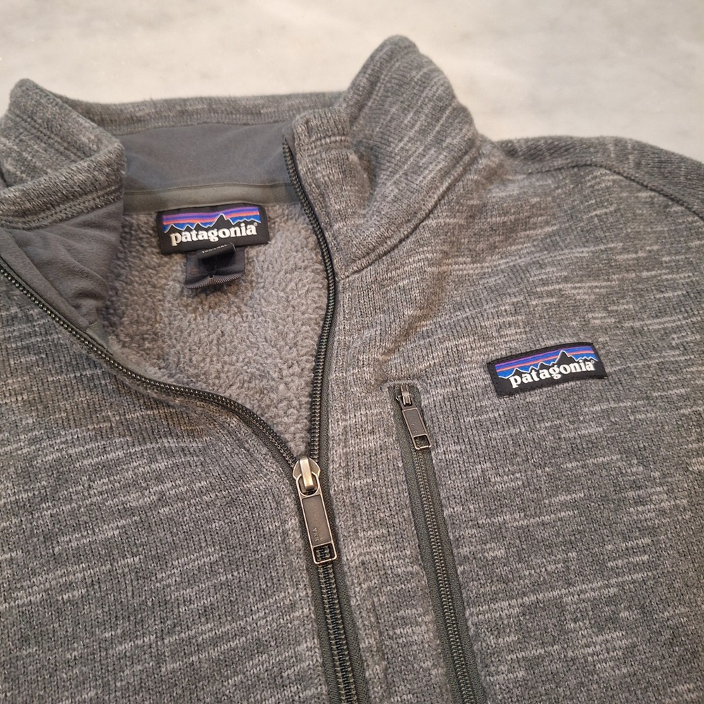Patagonia Better Sweater Pullover Mens XL Gray 1/4 Zip Fleece Jacket 25522